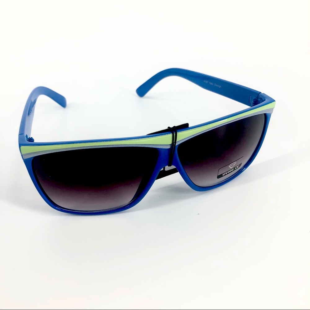 Modern Blue Green Techy Sunglasses Unknown Brand